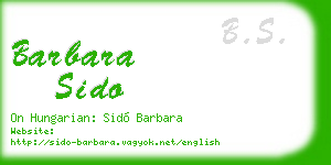barbara sido business card